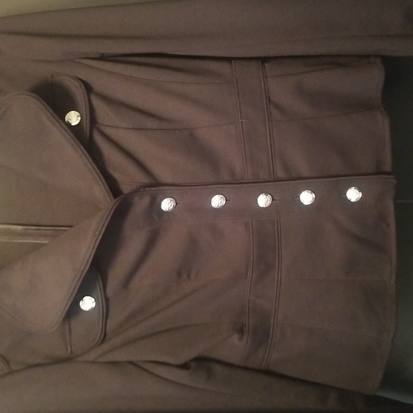 Black military-style jacket - Picture 3 of 5